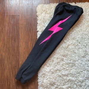 Girls aviator nation joggers